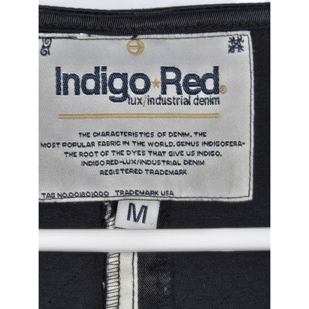 Indigo Red Black Satin Like Biker Cropped Jacket Grunge With Belt Buckles Size M - Picture 3 of 16